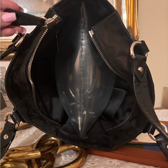 Coach Circle Patchwork East West Tote, - Picture 11 of 14